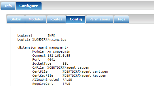Generated nxlog configuration