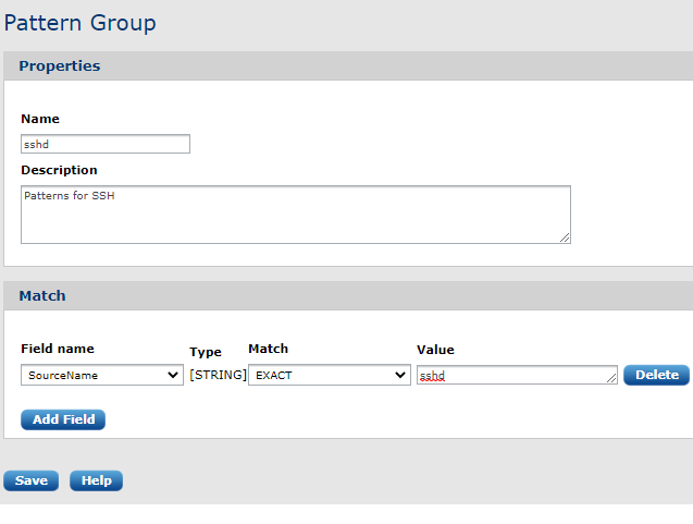 Creating a pattern group