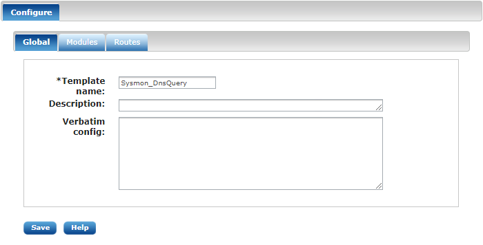Configure: Global