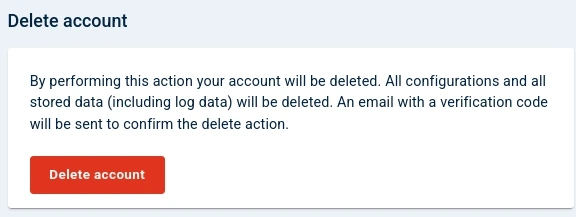 NXLog Platform user delete account