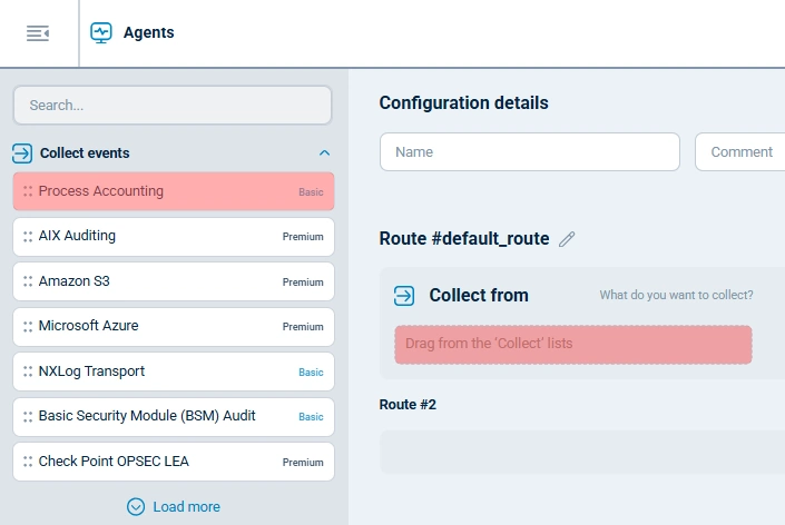 NXLog Agent configuration log source