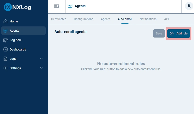 Add auto-enroll rule