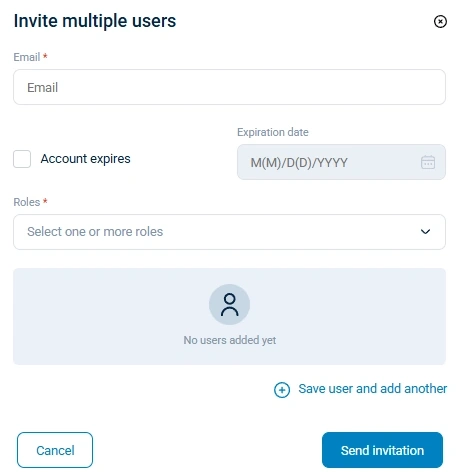 Invite users to your organization