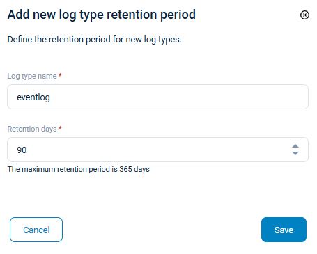 NXLog Platform custom data retention