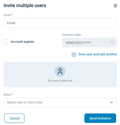 Invite users to your organization