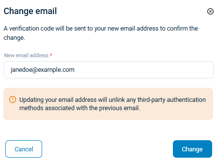 NXLog Platform change email