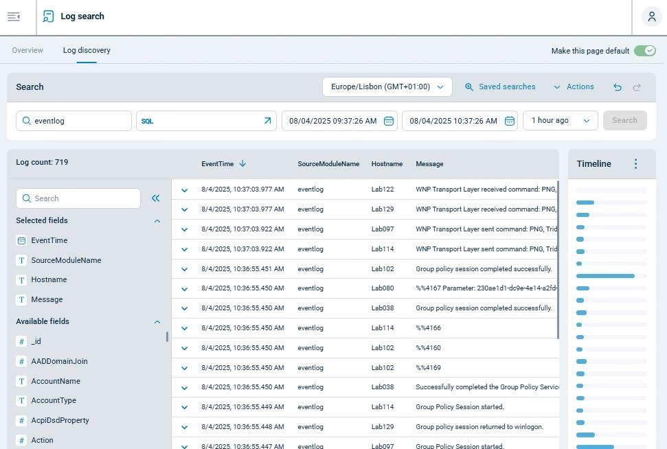 NXLog Platform log discovery